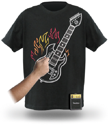c498 electronic rock guitar shirt anim